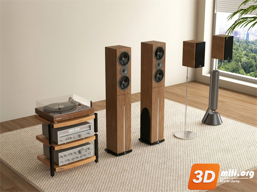 Audio tech 3D Models